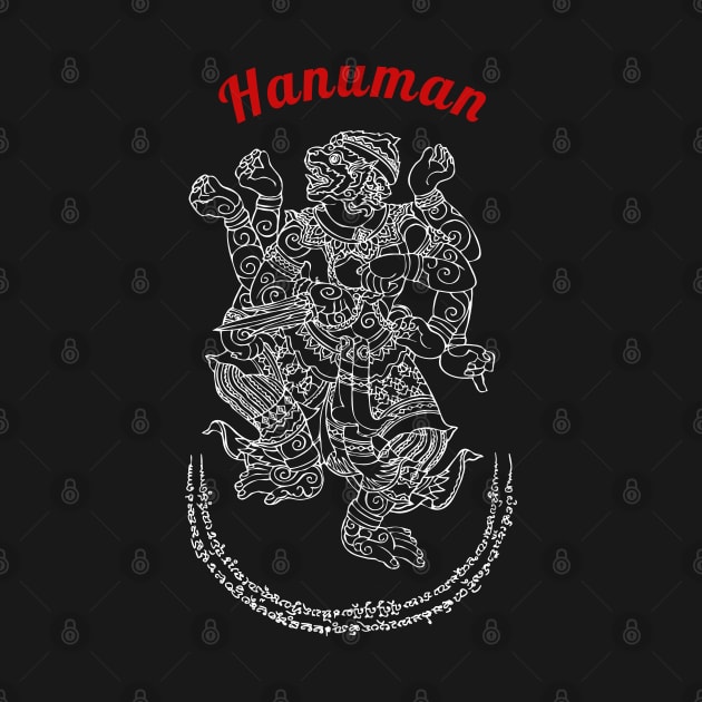 Thailand Hanuman Spiritual T-Shirt by VintCam