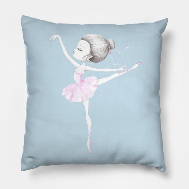 Ballerina doll Pillow by mapetitepoupee