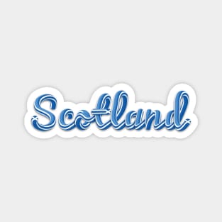 Scotland Blue White 3D Letters Magnet