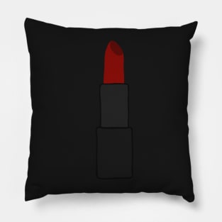 Red crimson lipstick Pillow