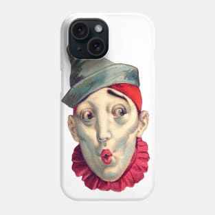 Vintage Clown Illustration - Red Ruffles Phone Case