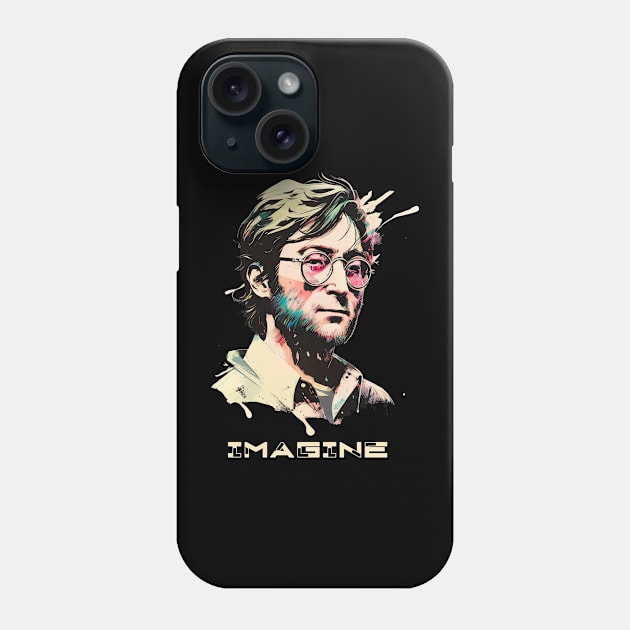 John Lennon Painting Phone Case by EricaScarletta