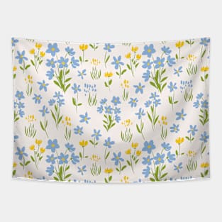 Forget Me not Flowers Tapestry