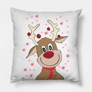 Reindeer tree Pillow