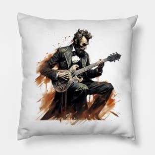 Lincoln Unplugged: Grunge Edition Pillow