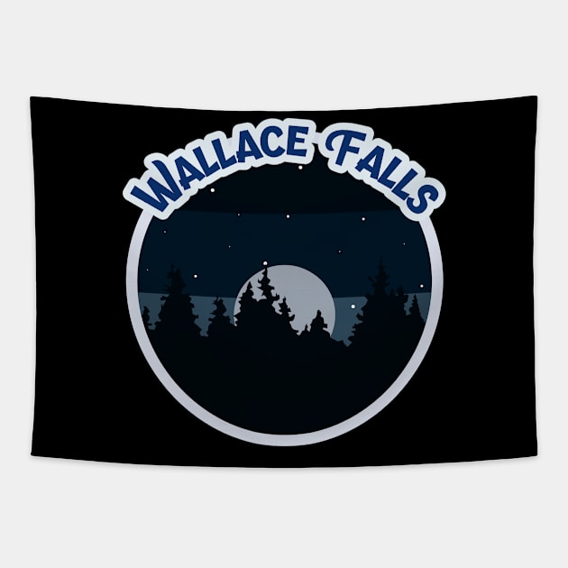 Wallace Falls Campground Campground Camping Hiking and Backpacking through National Parks, Lakes, Campfires and Outdoors of Washington Tapestry by AbsurdStore