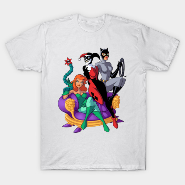 Shirt L Batman Gotham Sirens Adult Ringer T