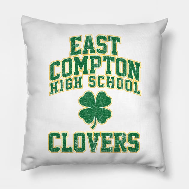 East Compton High School Clovers (Variant) Pillow by huckblade