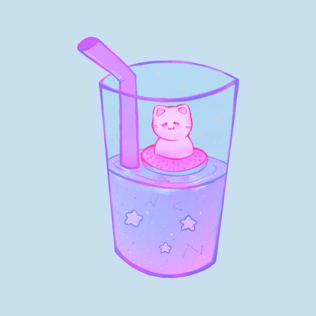 Little Catto Drink by silly cattos