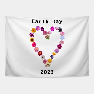 Floral Heart for Earth Day 2023 Tapestry