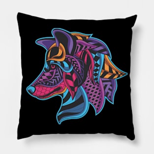 Colors Of The Wolf Pillow