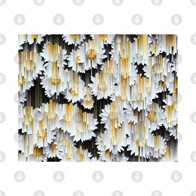 Glitched Daisies by JillyBeanDesign