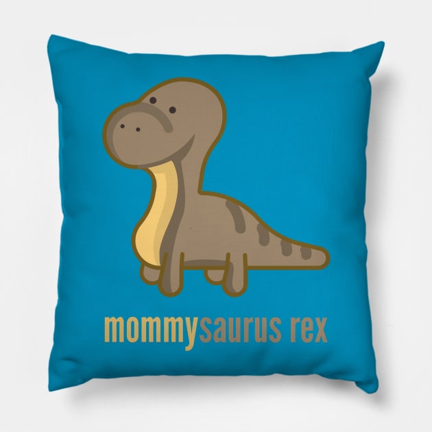 Mommysaurus Rex T-Shirt Dinosaur Family Shirts Pillow by DoggyStyles
