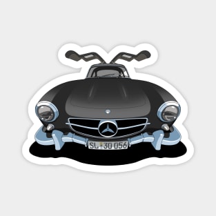 Mercedes Benz 300SL Gullwing in black Magnet