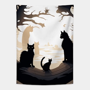 Black cats Tapestry