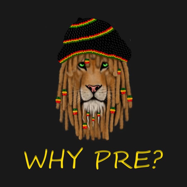 Rasta Lion/Dread Locks, Funny Jamaican Slogan by alzo