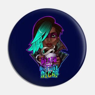 Borderlands - Death Before Decaf Pin