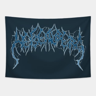 metal font " heisenberg" Tapestry