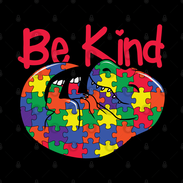 Be A Kind Human -  Autiism Awareness by busines_night