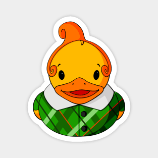 Green Munchkin Rubber Duck Magnet