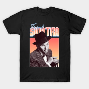 Vintage 70s Frank Sinatra Old Blue Eyes is Back Frankie Tee T Shirt M  RARE!***