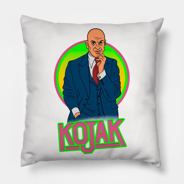 Kojak - TV Shows Pillow by GiGiGabutto