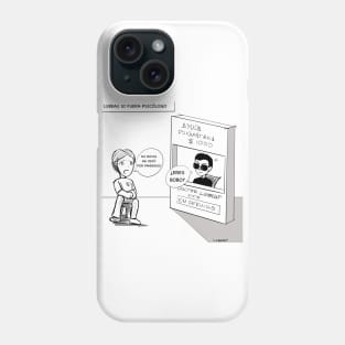 ayuda psiquiatrica, psychiatric help in comicstrip ecopop cartoon Phone Case