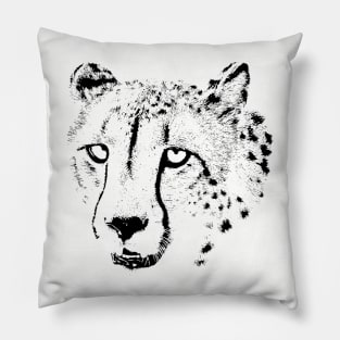 Cheetah Portrait | African Wildlife Pillow