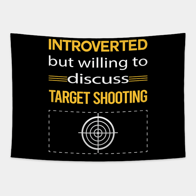 Funny Introverted Target Shooting Tapestry by symptomovertake