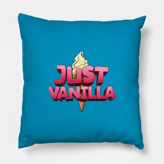 JV Logo Pillow by Just Vanilla MC