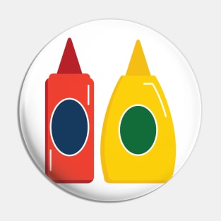 Ketchup and Mustard Pin