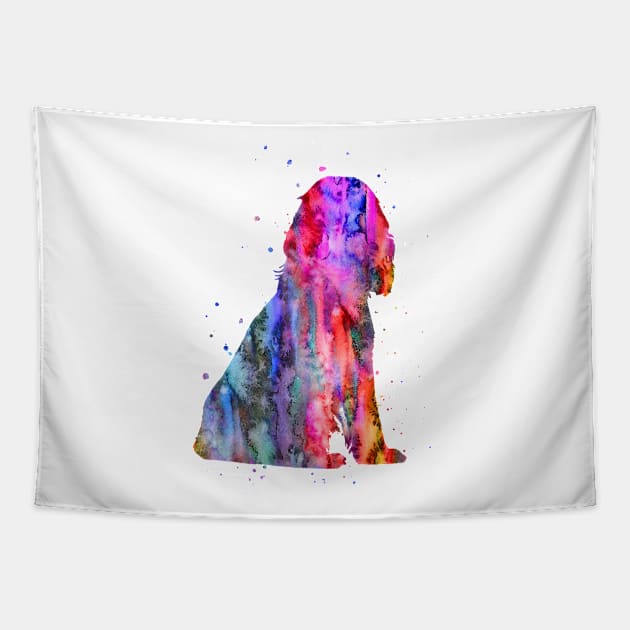 English Cocker Spaniel Tapestry by RosaliArt