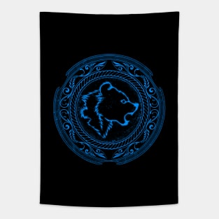 Viking bear warrior berserker shield Tapestry