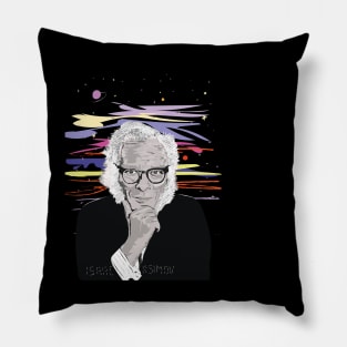 Isaac Asimov Portrait Pillow