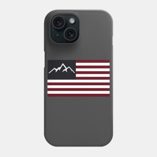 American Flag Mountain Phone Case