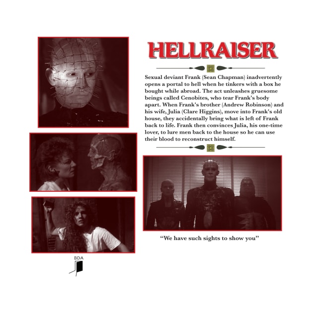 Hellraiser Synopsis Design by Black Door Apparel 