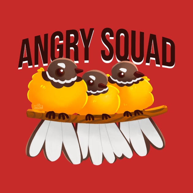 Angry fantail squad by JenChibi