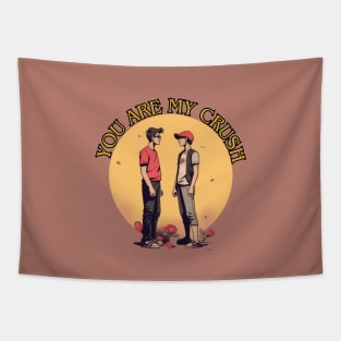 LGBT, valentines day, minimalistic, queer, gay Tapestry