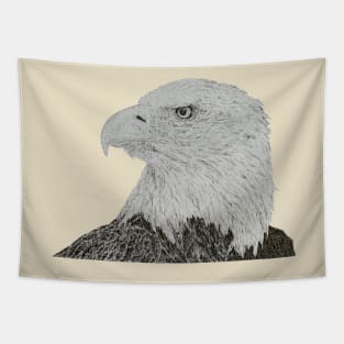 Dotwork Eagle Art Print Tapestry