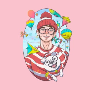 Where’s Waldo and Woof T-Shirt