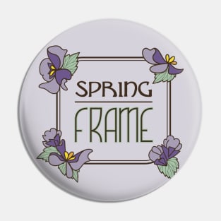 Spring Violet Art Nouvean Pin