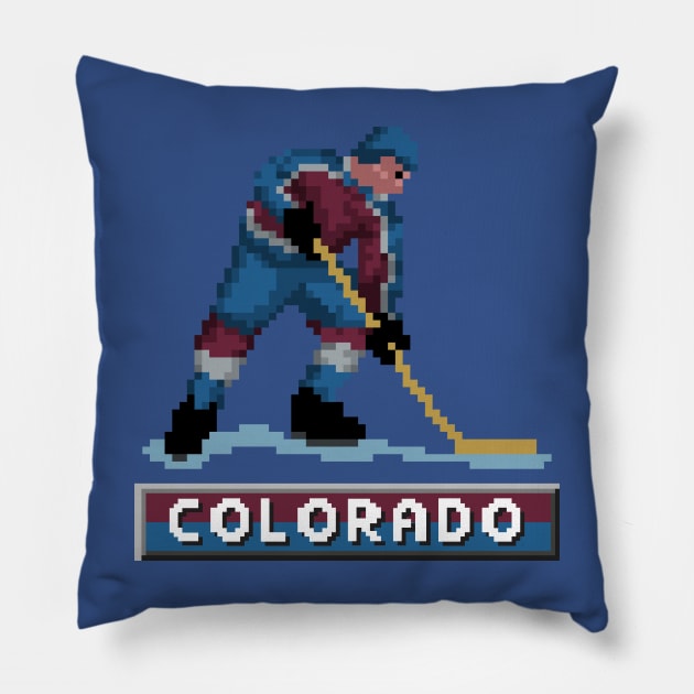 Colorado Hockey Pillow by clarkehall