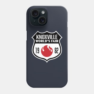 1982 Knoxville World's Fair Retro Shield (Black/Red) Phone Case