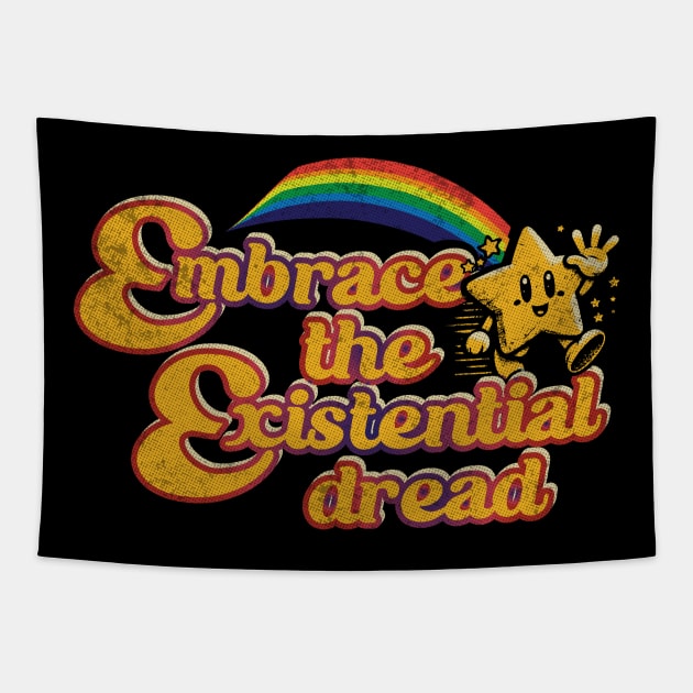 Embrace The Existential Dread // Nihilist Design Tapestry by Trendsdk