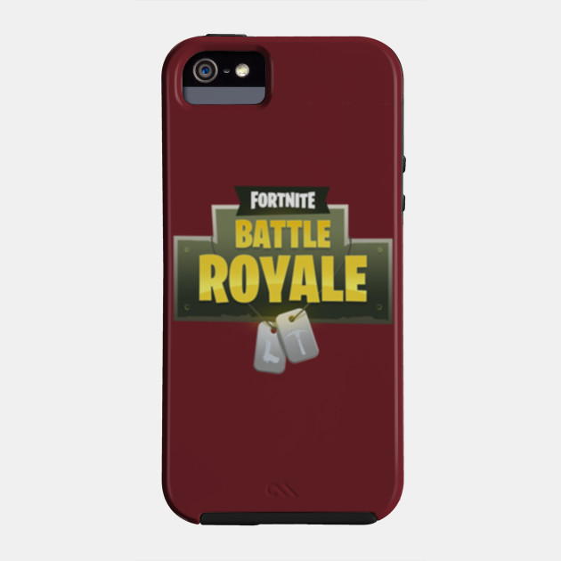 fortnite battle royale phone case - fortnite logo on phone