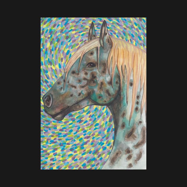 Beautiful appaloosa horse with lots of colors by deadblackpony