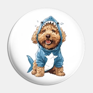 GoldenDoodle Shark Pin