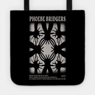 Wallpaper black hand phoebe Tote