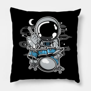 astronaut drummer Pillow