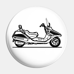 Helix CN250 Motorcycle Sketch Art Pin